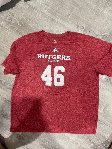 Rutgers Adidas Mens Lacrosse Shirt - XL #46
