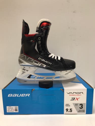 New Bauer 9.5 Vapor 3X Hockey Skates Size 9.5 Fit 3