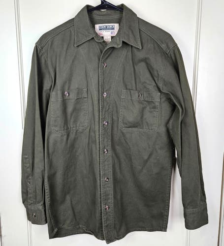Stormy Kromer  Heavy Cotton Twill Hunting Fishing Shirt Mens Size: S Green USA
