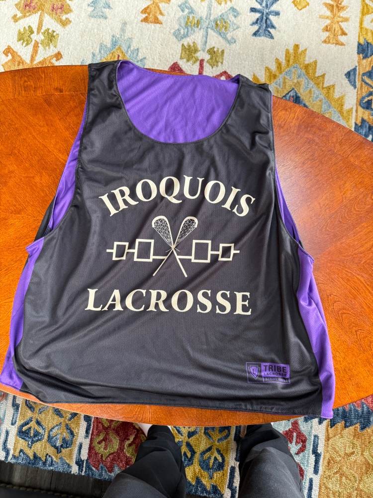 Brand New Iroquois Lacrosse Reversible Pinnie