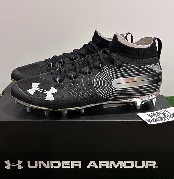 Under Armour Shoe Men\'s 12 Spotlight MC Football Cleats 3023959-001 Black s-l400.jpg main image 3