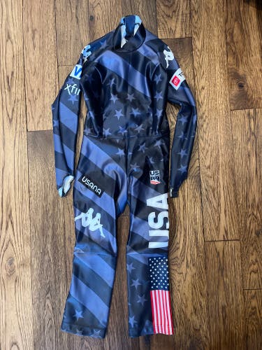 New US Ski Team 2022/23 Non-Padded Suit, Back Zip, Women’s Medium