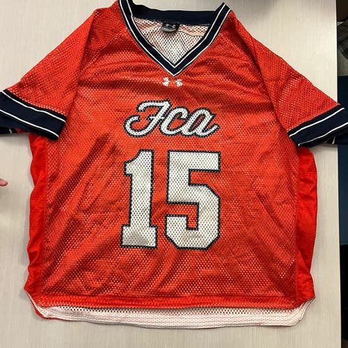 FCA Lacrosse Porthole Mesh orange jersey