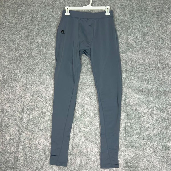 Russell Athletic Womens Pants Large Gray Leggings Stretch