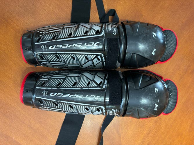 Used CCM 14"  JetSpeed FT350 Shin Pads