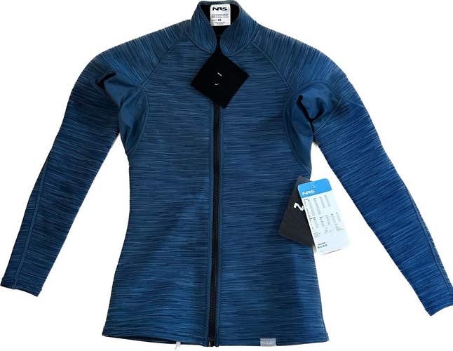 NRS Womans Hydroskin 0.5 long sleeve shirt Moroccan Blue XS X-Small New
