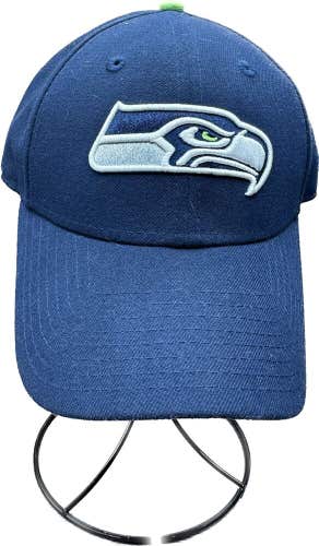 NEW ERA 9FORTY Seattle Seahawks Adjustable Hat NFL Football Blue