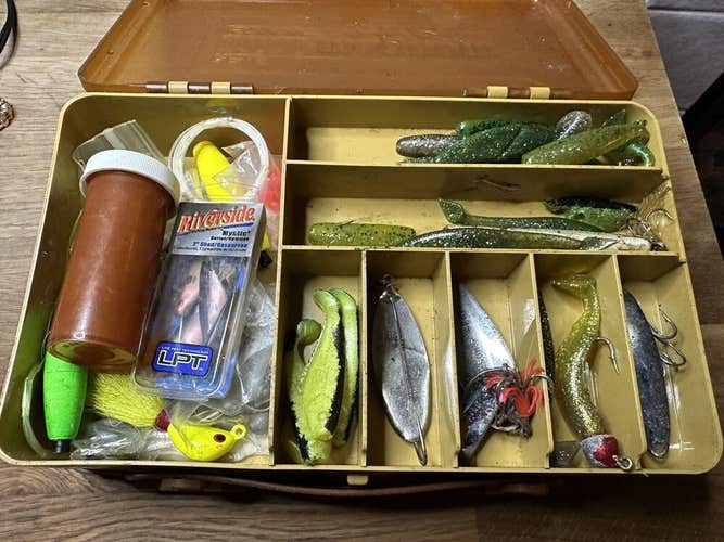 Plano Mini Magnum Pocket Pak No.3213 Vintage Double Sided Fishing W/lures