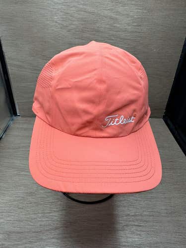 Titleist Pink Ribbon Cap Hat Womens Pink Breast Cancer Golf Strap Back Nylon