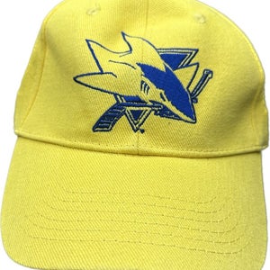 San Jose Sharks & Trojans Rare Yellow Hat Cap Adjustable