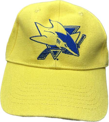 San Jose Sharks & Trojans Rare Yellow Hat Cap Adjustable
