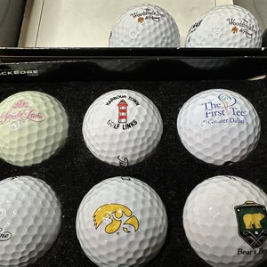 Vintage Lot of 8 Collectable Golf Balls Calloway Nike Warbird Woodstock Titleist