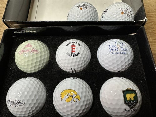 Vintage Lot of 8 Collectable Golf Balls Calloway Nike Warbird Woodstock Titleist