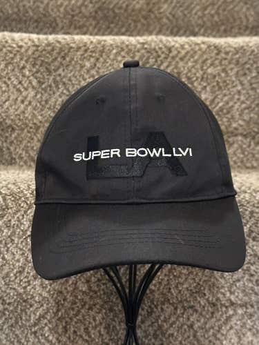 Super Bowl LVI LA BLACK CAP HAT Adjustable Given to People that worked the event