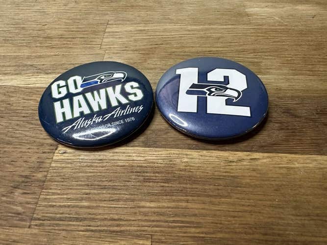 NFL Seattle Seahawks Button Pins