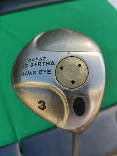 Callaway Great Big Bertha Hawk Eye 3 Wood Graphite Shaft Light Flex Right Handed