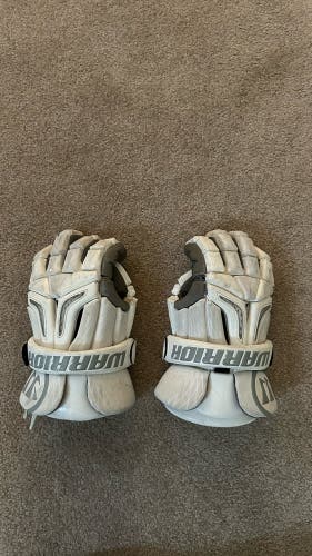 Used  Warrior 12" Burn Lacrosse Gloves