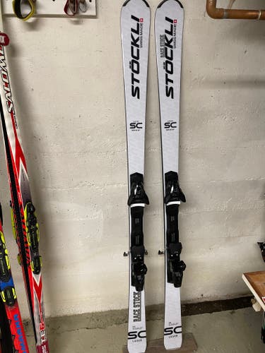 Used Unisex 2023 Stockli 170 cm All Mountain Laser SC Skis With Bindings Max Din 12