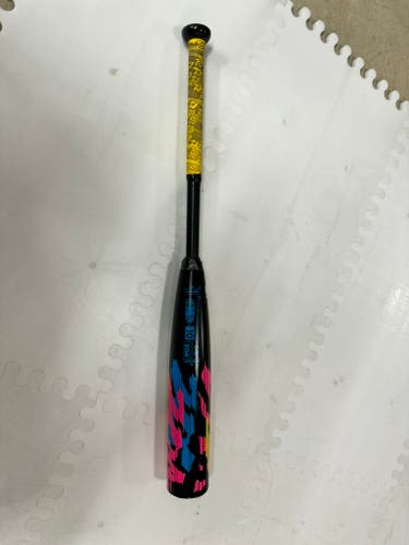 Used USSSA Certified 2023 DeMarini Composite Zoa Glitch Bat (-10) 19 oz 29"