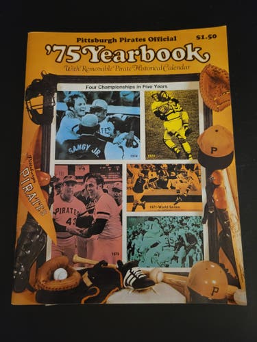 Vintage Pittsburgh Pirates 1975 Yearbook