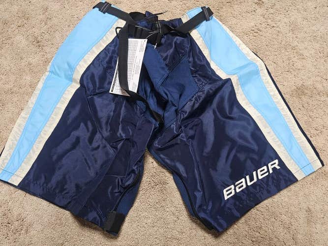 PITTSBURGH PENGUINS Bauer Blue NEW Player Hockey Pant Shells XL Pro Stock