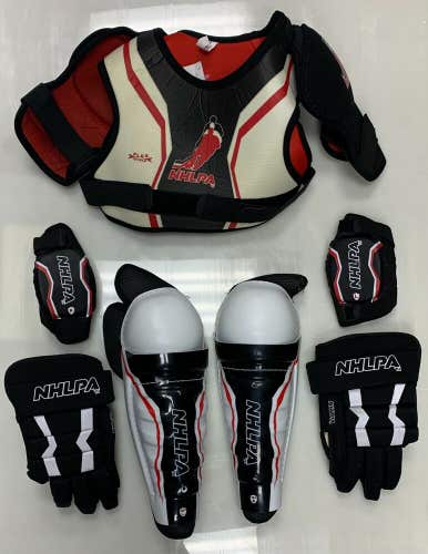 NHLPA Youth Ice Hockey Complete Equipment Set Kit package yth large kids junior