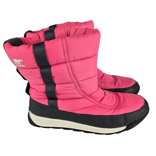 Sorel Whitney II Puffy Winter Boot Waterproof Hot Pink Girl's Junior Size 7