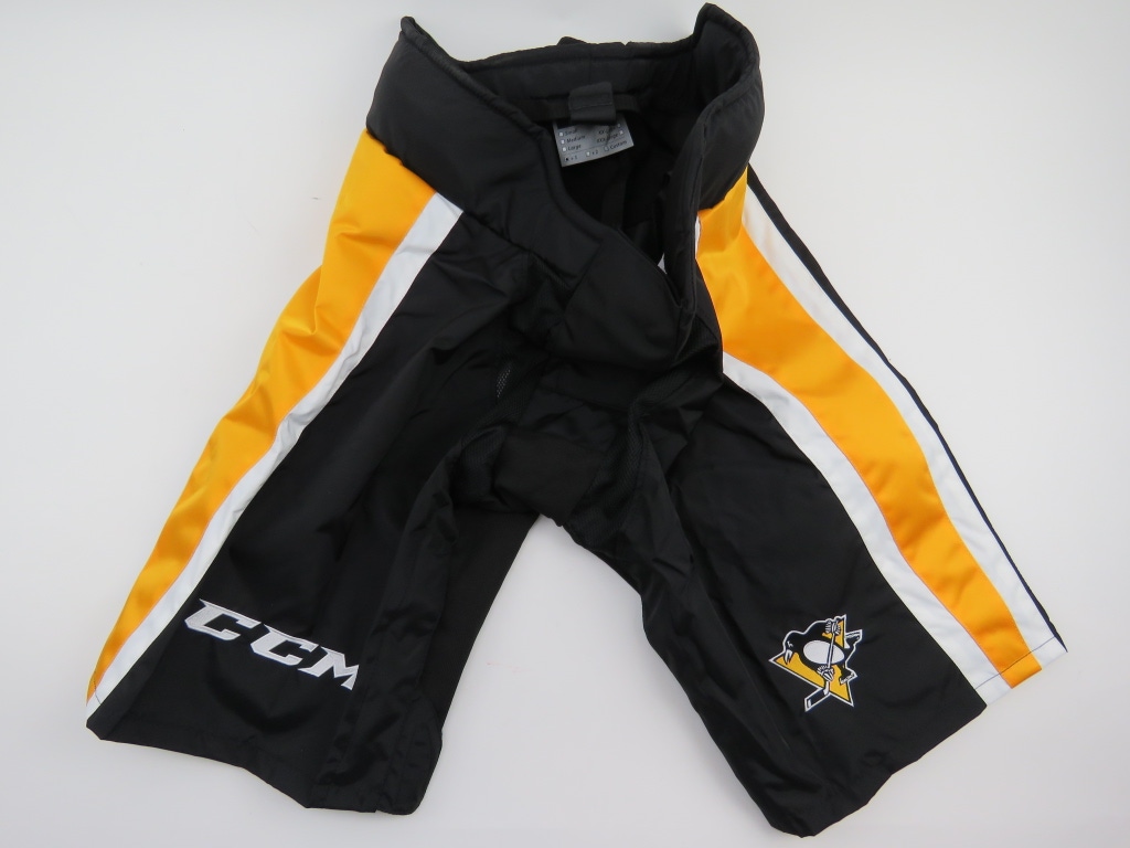 New CCM Pittsburgh Penguins NHL Pro Stock Hockey Player Girdle Pant Shell XL +1 9K