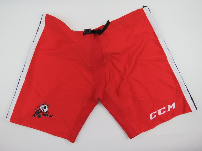 New! CCM Niagara IceDogs OHL Pro Stock Hockey Player Pant Shell Red XL MiC