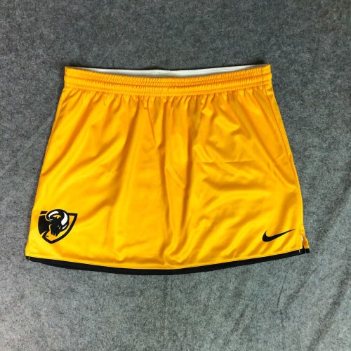 VCU Rams Women Skirt Medium Nike Yellow Black Unlined Drawstring NCAA Tennis