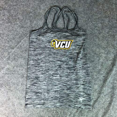 VCU Rams Womens Shirt Extra Small Nike Gray Tank Top Sleeveless NCAA Tennis NWT