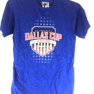 Adidas Mens Go-To Tee Dallas Texas Cup XXXVII Size Large Blue Soccer Tshirt New
