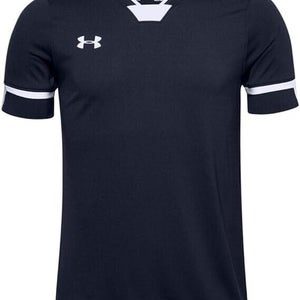 Under Armour Boys Squad 1356911 Size Medium Navy White Soccer Jersey NWT