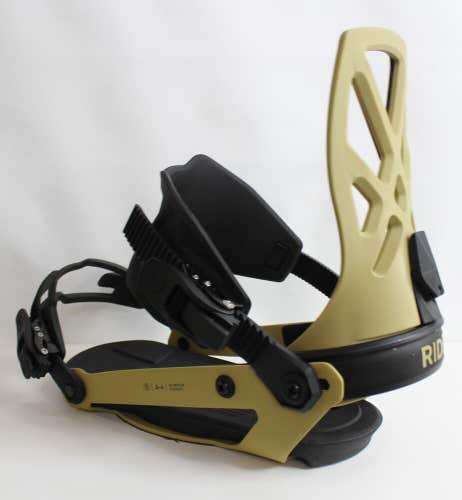 Ride A-4 Snowboard Bindings, Large (Men's US Size 10.5+) Olive 2024 - 77975