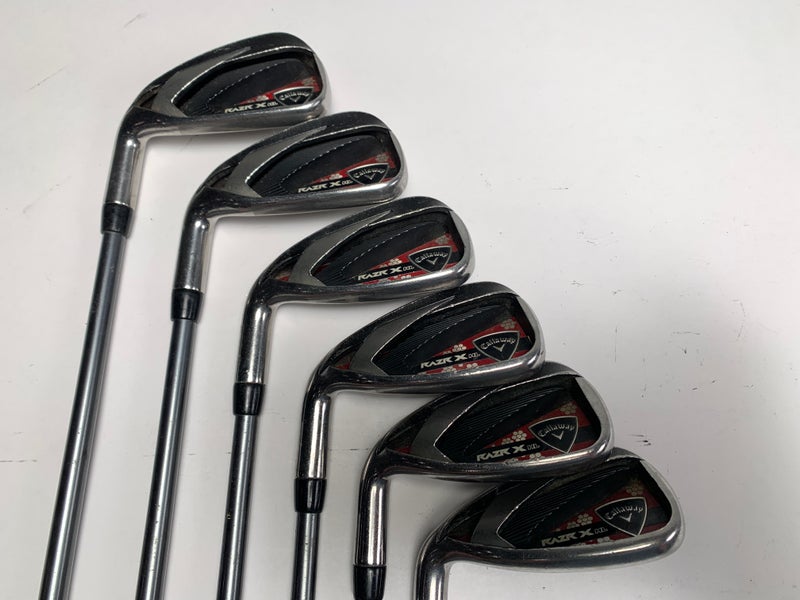 Callaway Razr X HL Iron Set 6-PW+SW 50g Ladies Graphite Womens LH