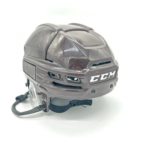 CCM Tacks 910 - Used AHL Pro Stock Hockey Helmet (Brown)