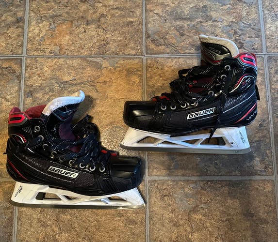 Senior Used Bauer Vapor X900 Hockey Goalie Skates Regular Width 9.5
