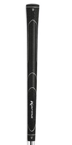 Karma Golf Super Lite RIBBED Rubber Golf Grips - BLACK (44 grams) - MIDSIZE