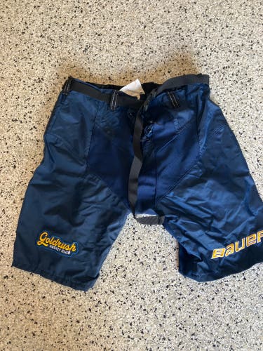 Navy Blue Used Small Bauer  Pant Shell- Sr. Small