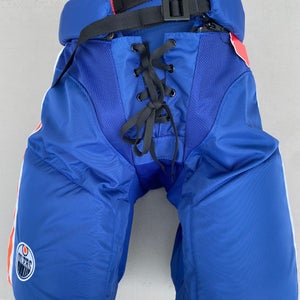 CCM HP45 Pro Stock Hockey Pants Royal Blue Oilers 8312
