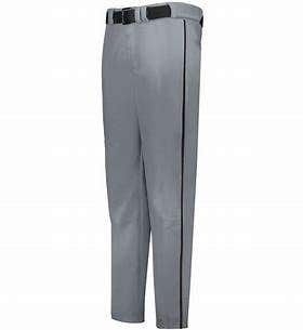 Gray with Black pinstripe Youth New XL Athletic Knit Game Pants