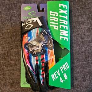 Black New Adult Medium Cutters Rev Pro 4.0 Gloves