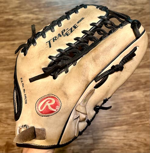 Used Rawlings Right Hand Throw Outfield Pro Preferred Baseball Glove 12.75"