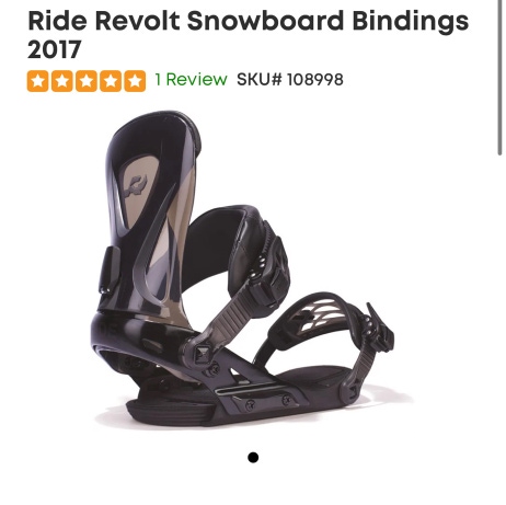 Ride Revolt Bindings size Large