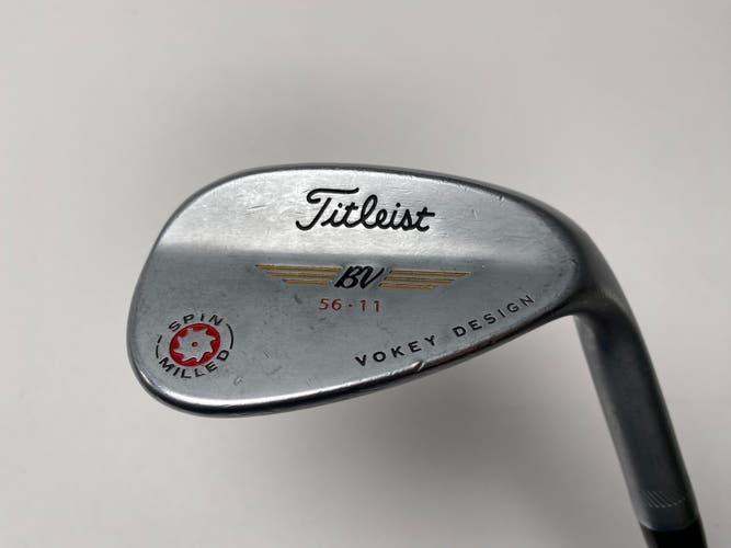 Titleist Vokey Spin Milled CC Chrome Sand Wedge SW 56* 11 Bounce Wedge Steel RH