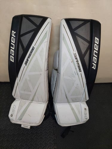 Used Small Bauer Supreme S150 Goalie Leg Pads