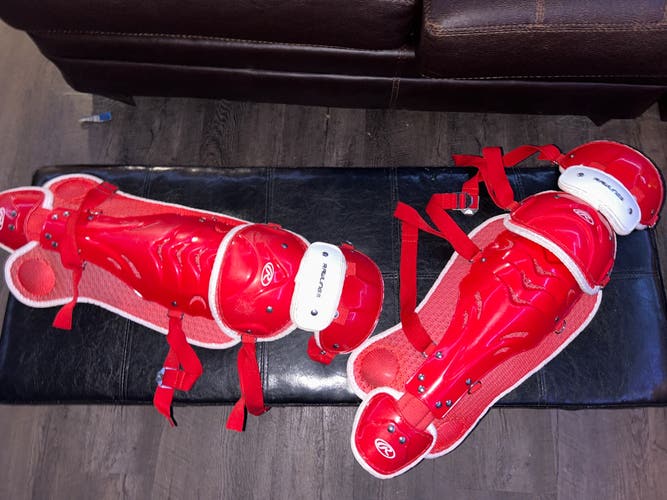 New Adult Rawlings Catcher's Leg Guards