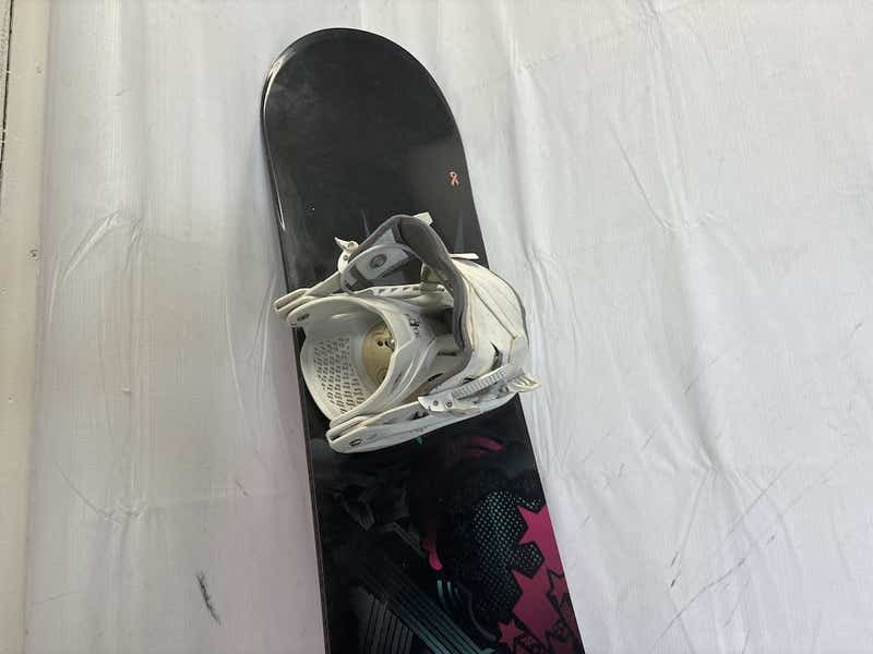 Used K2 Skyla 143 Cm Women's Snowboard W Lg Flow Flite 1 Womens