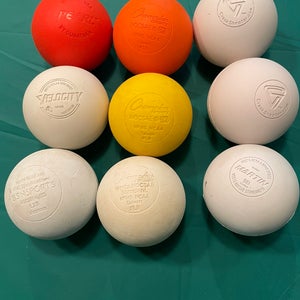 9 pack of used lacrosse balls