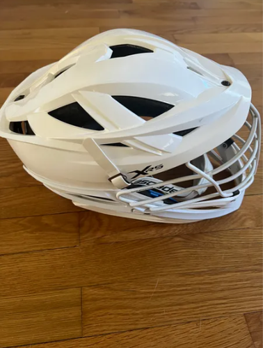 White / White Cascade Lacrosse Helmet